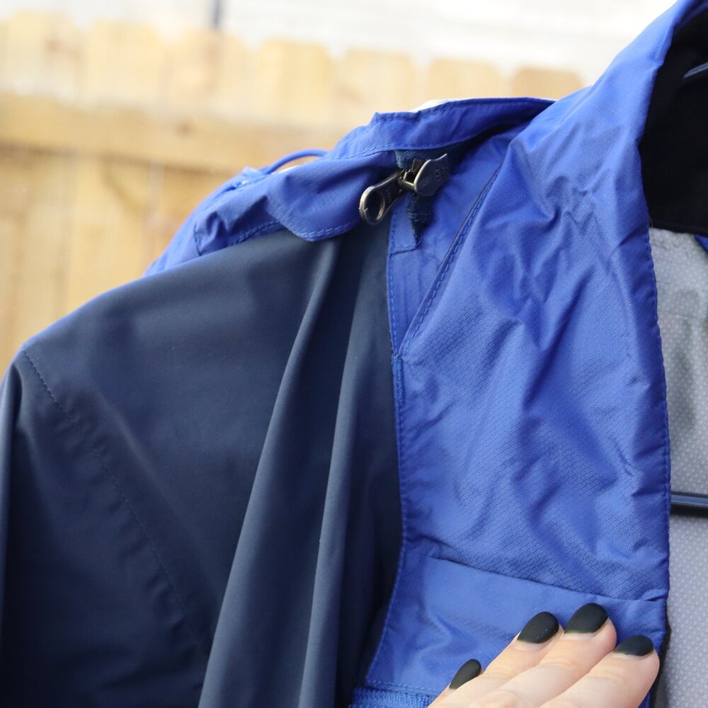 Marmot Works Precip Blue Hooded Waterproof Rain Jacket Women’s Size Small - Picture 10 of 10